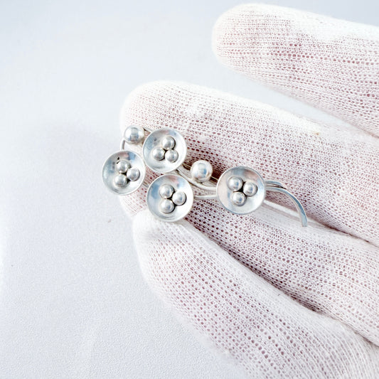 Herman Siersbøl, Denmark 1950s Vintage Sterling Silver Brooch.