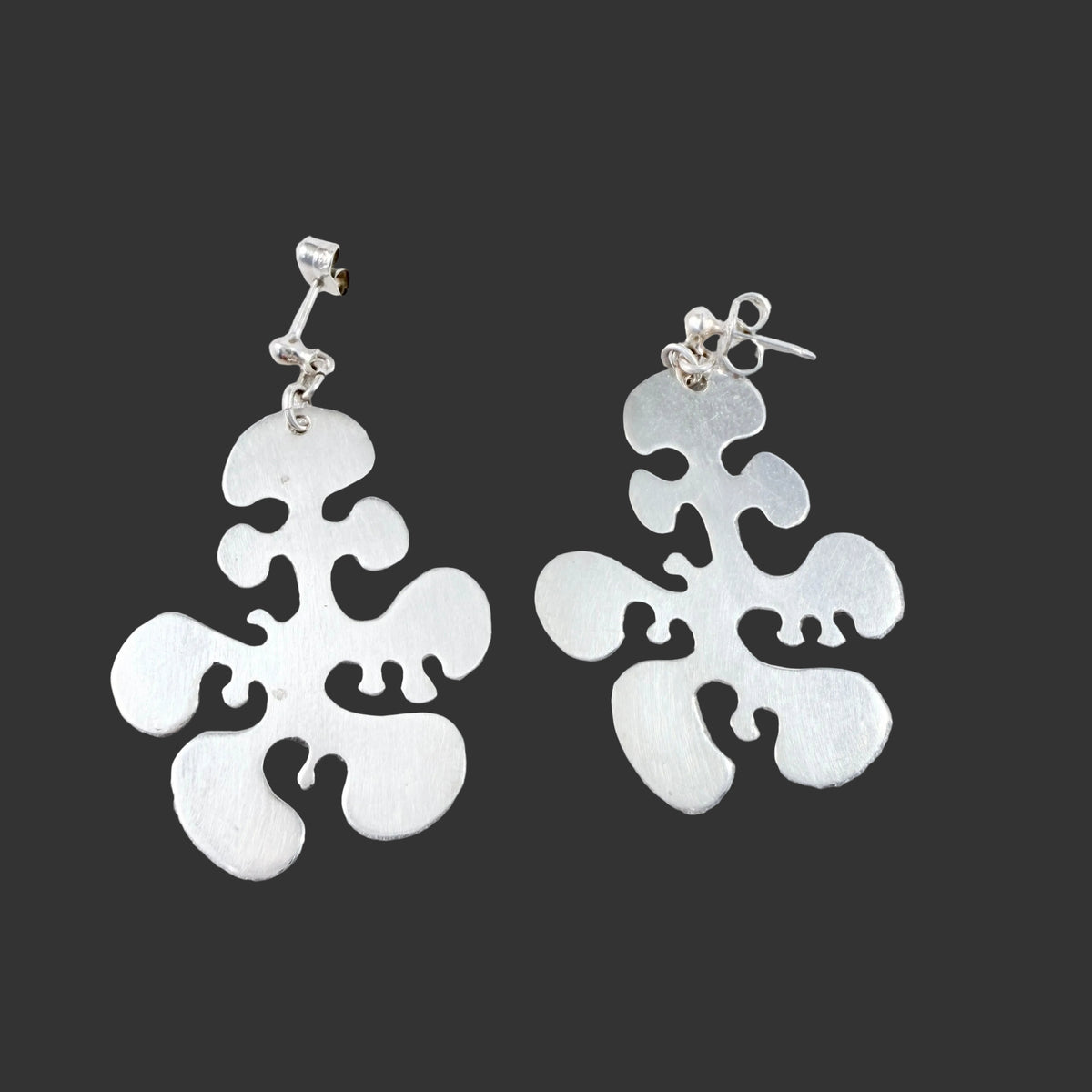 Ibe Dahlquist, Sweden 1986. Vintage Sterling Silver Earrings. Signed.