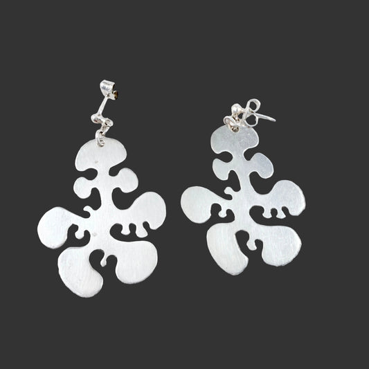 Ibe Dahlquist, Sweden 1986. Vintage Sterling Silver Earrings. Signed.