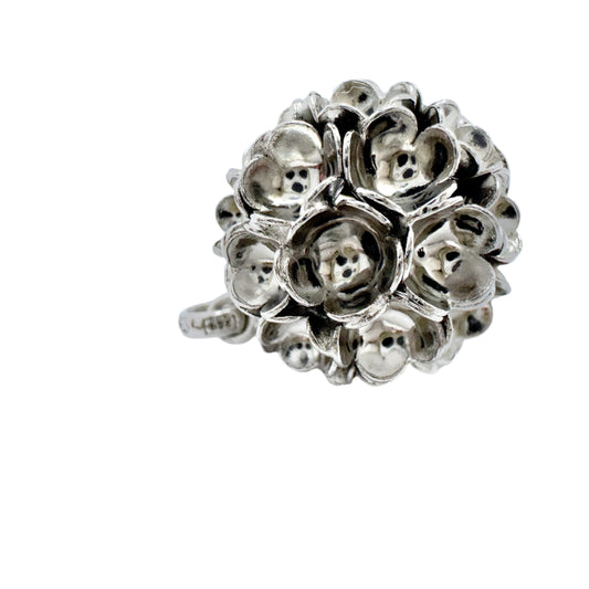 Liisa Vitali for Kultakeskus, Finland. Vintage Sterling Silver Pendant. Spring.