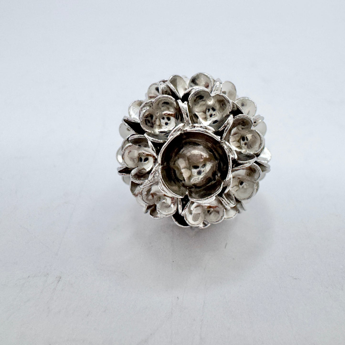 Liisa Vitali for Kultakeskus, Finland. Vintage Sterling Silver Pendant. Spring.