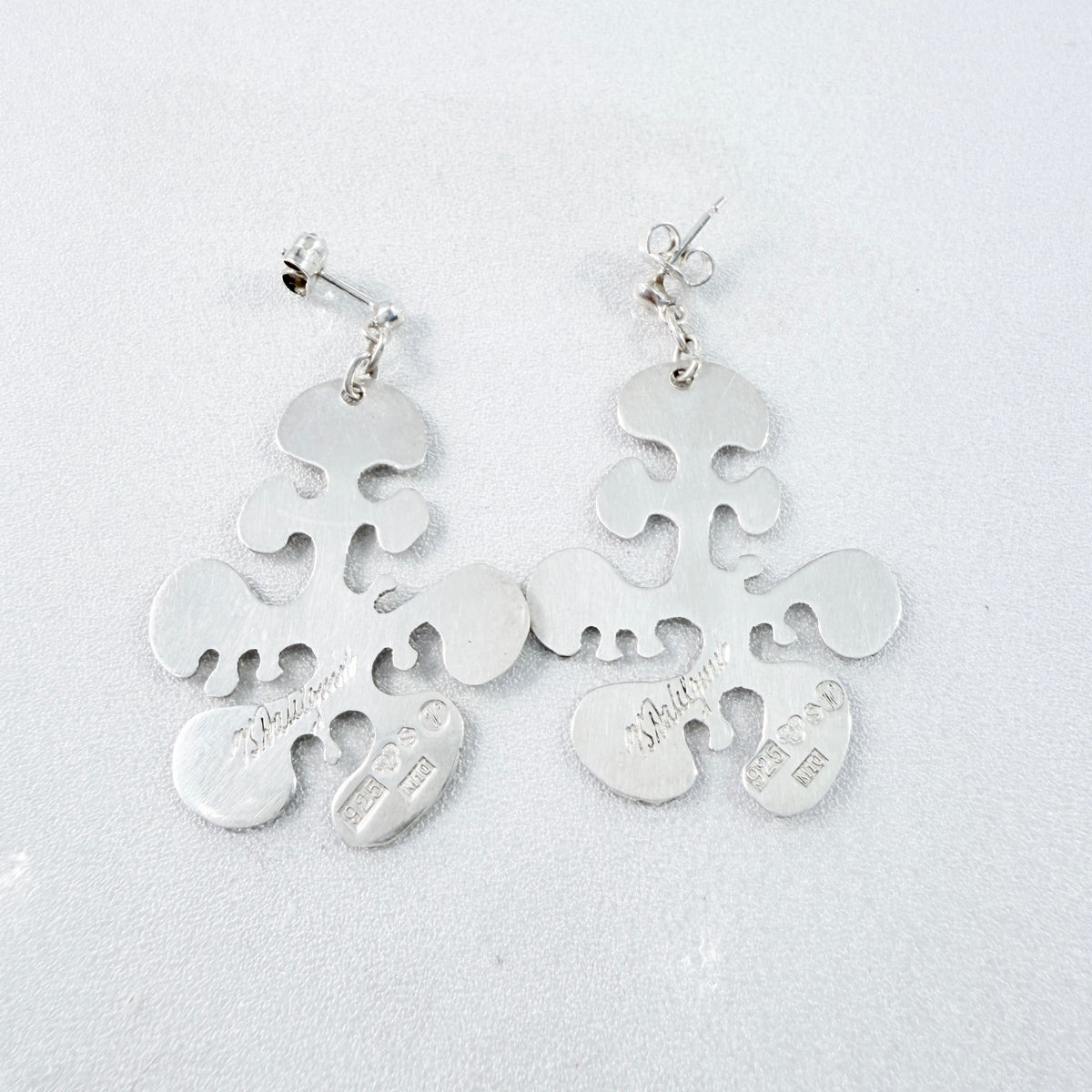 Ibe Dahlquist, Sweden 1986. Vintage Sterling Silver Earrings. Signed.