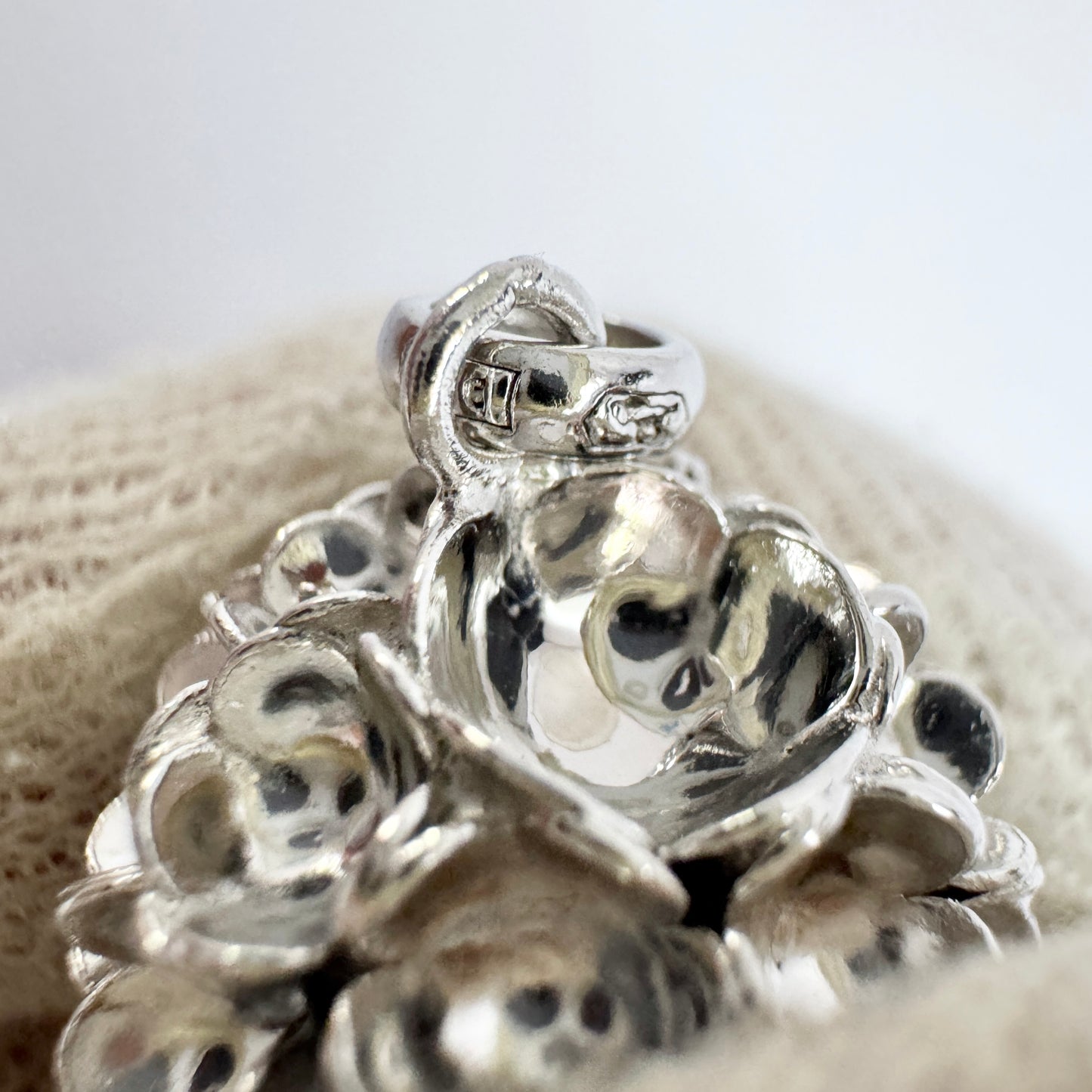 Liisa Vitali for Kultakeskus, Finland. Vintage Sterling Silver Pendant. Spring.