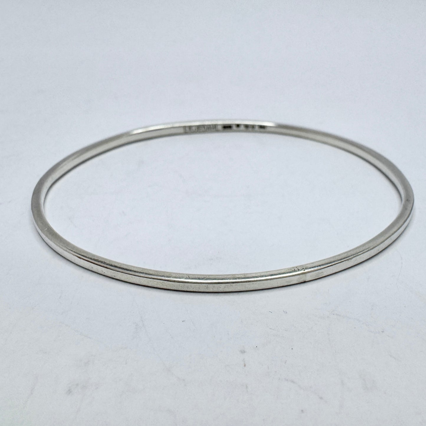 Bengt Liljedahl, Sweden year 1960. Vintage Sterling Silver Bangle Bracelet. Signed.