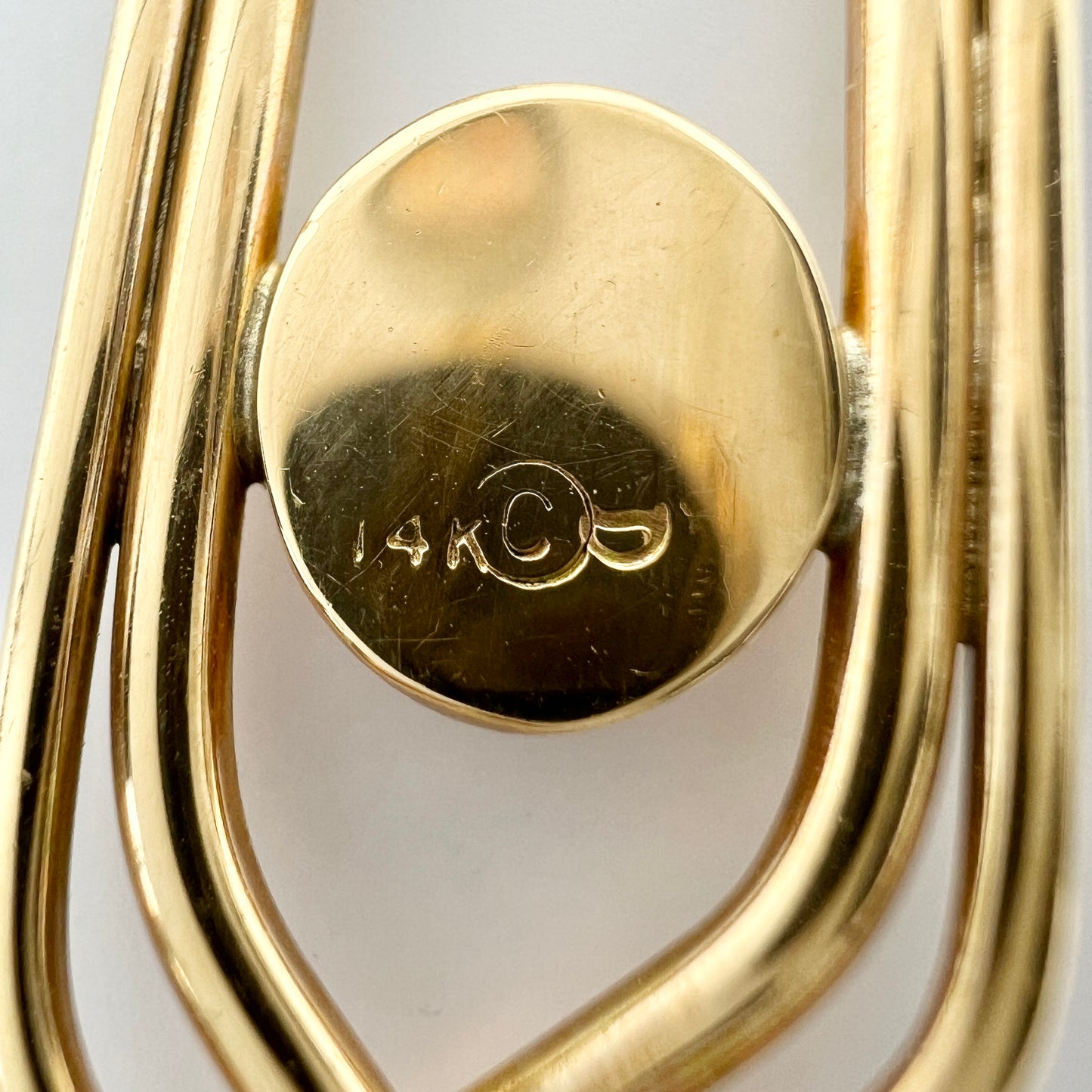 Vintage 14k Gold Opal Brooch Pin.