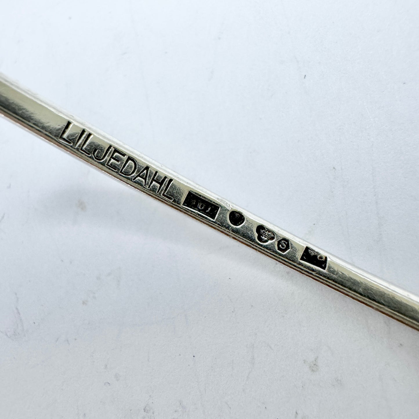 Bengt Liljedahl, Sweden year 1960. Vintage Sterling Silver Bangle Bracelet. Signed.