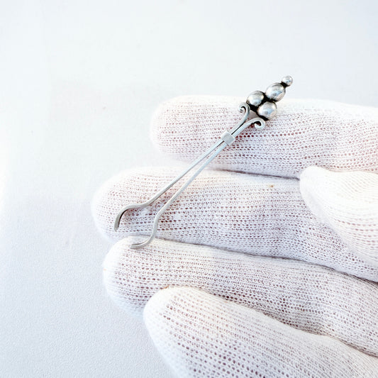 Denmark 1920-30s. Vintage Solid Silver Cigarette Holder