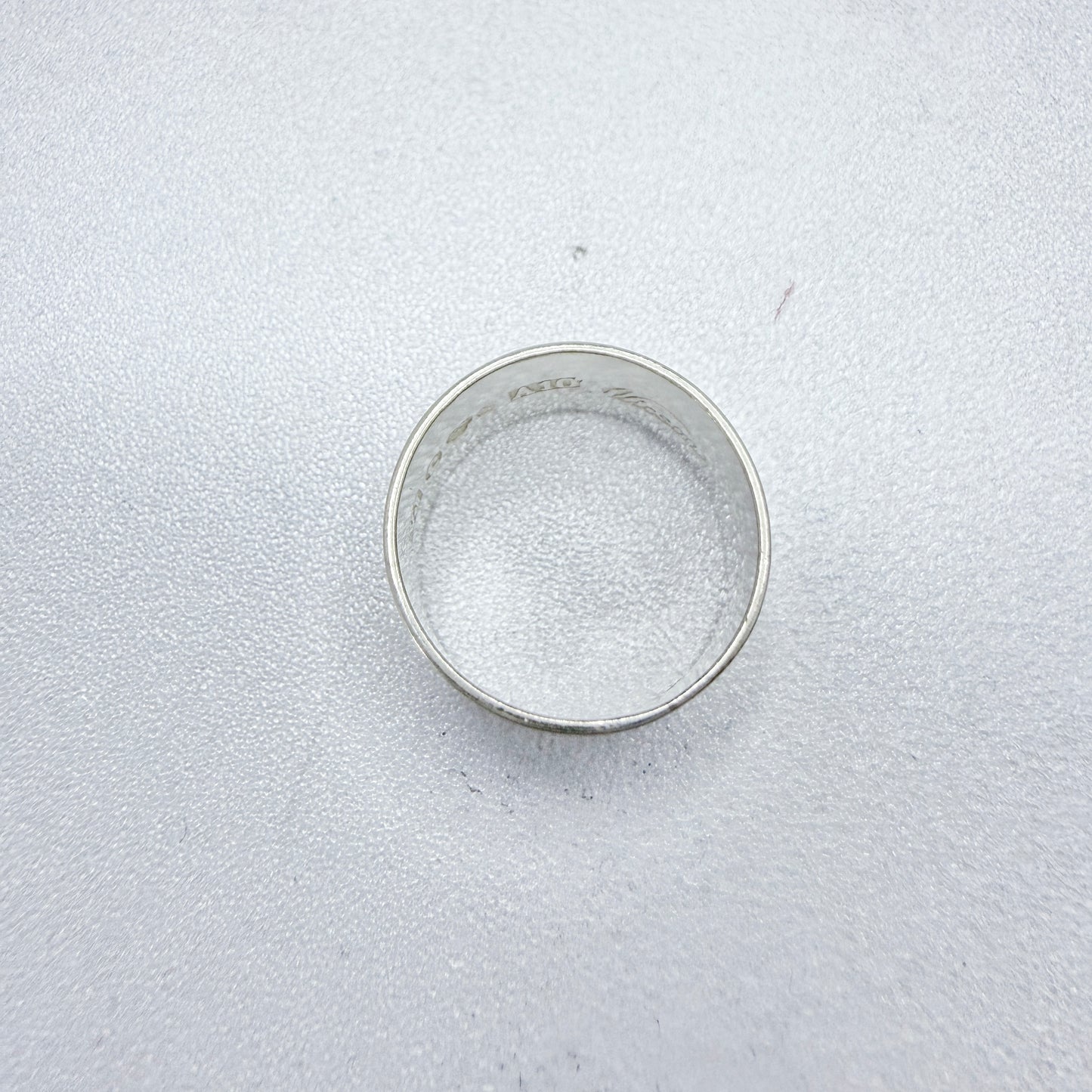 Victor Janson, Sweden 1975. Vintage Sterling Silver Plain Band Ring.