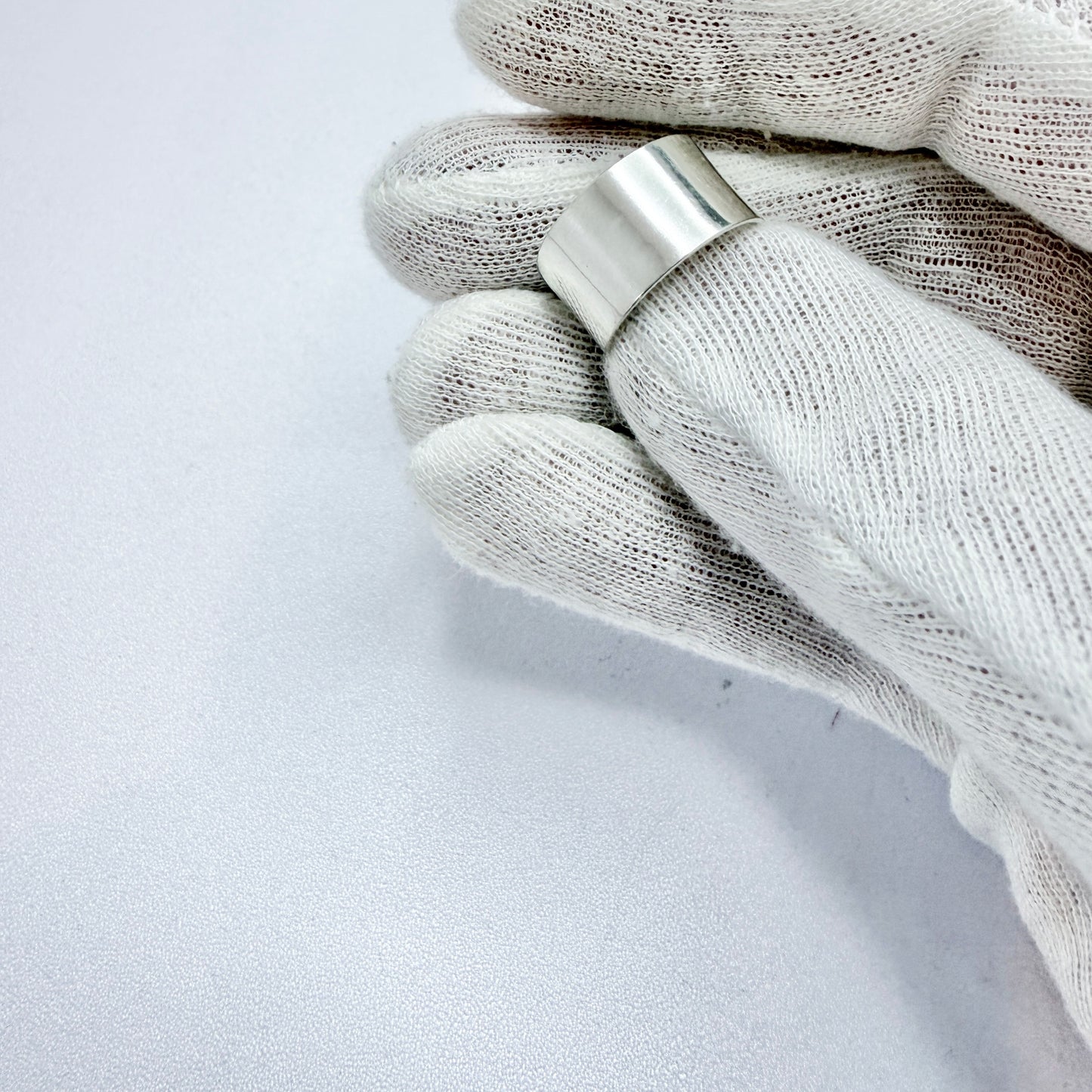 Victor Janson, Sweden 1975. Vintage Sterling Silver Plain Band Ring.