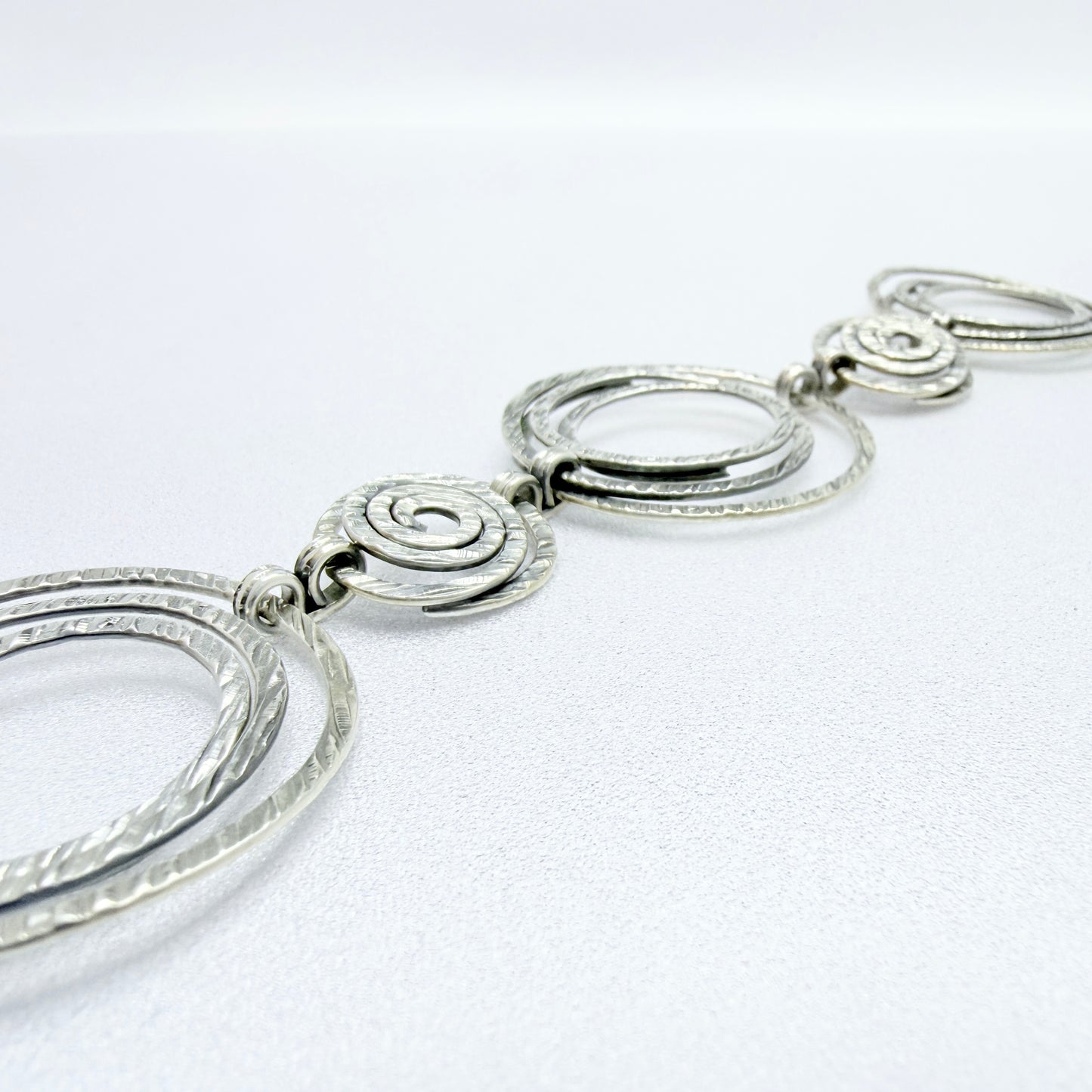 Elis Kauppi, Kupittaan Kulta Finland 1969. Vintage Solid Silver Bracelet.