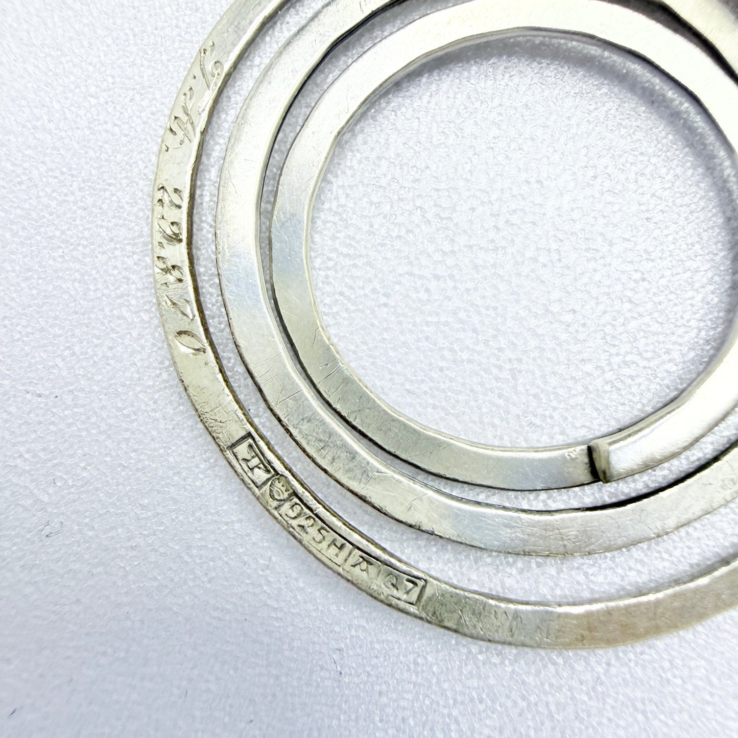 Elis Kauppi, Kupittaan Kulta Finland 1969. Vintage Solid Silver Bracelet.
