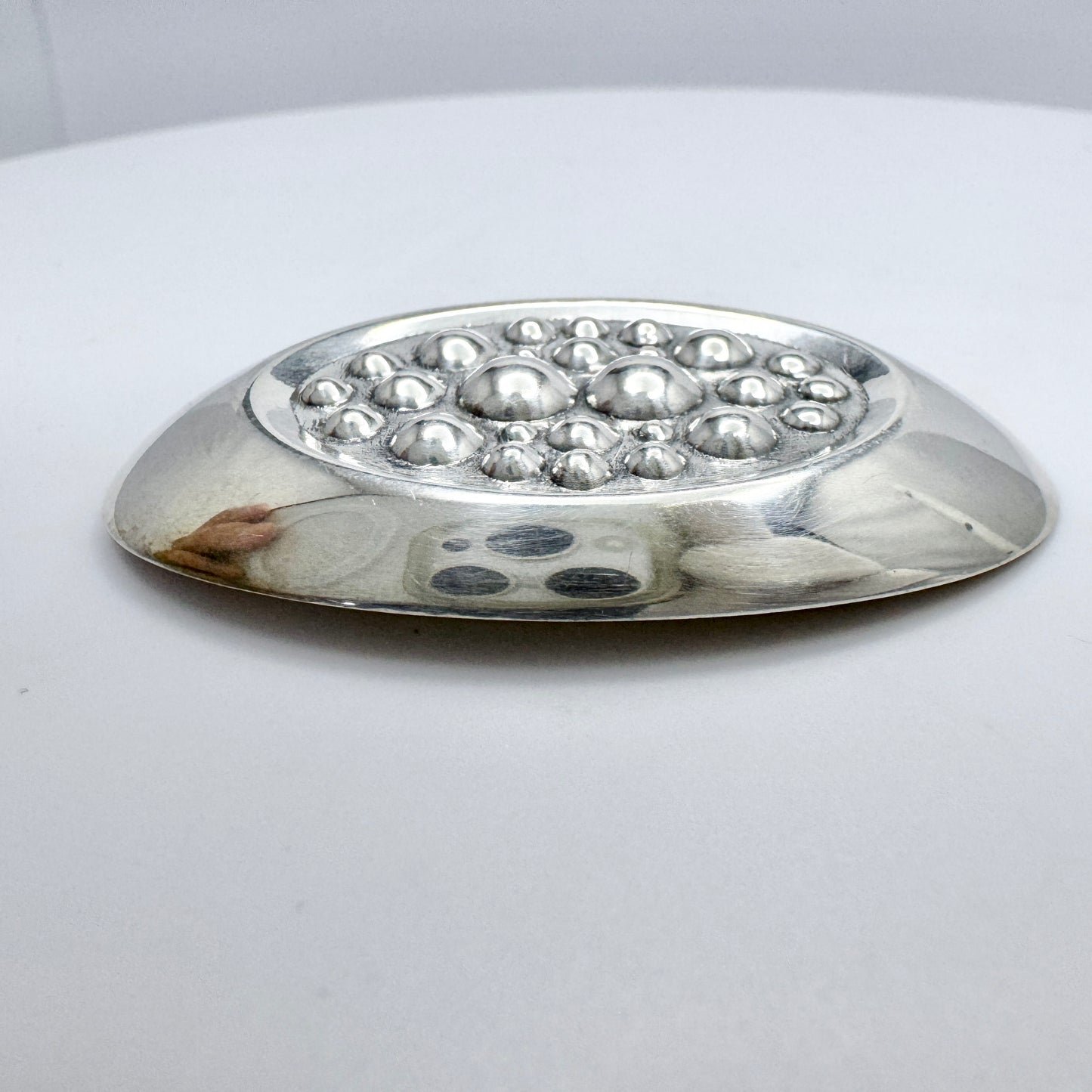 Finland ca 1960s. Vintage Space Age Solid Silver Brooch.