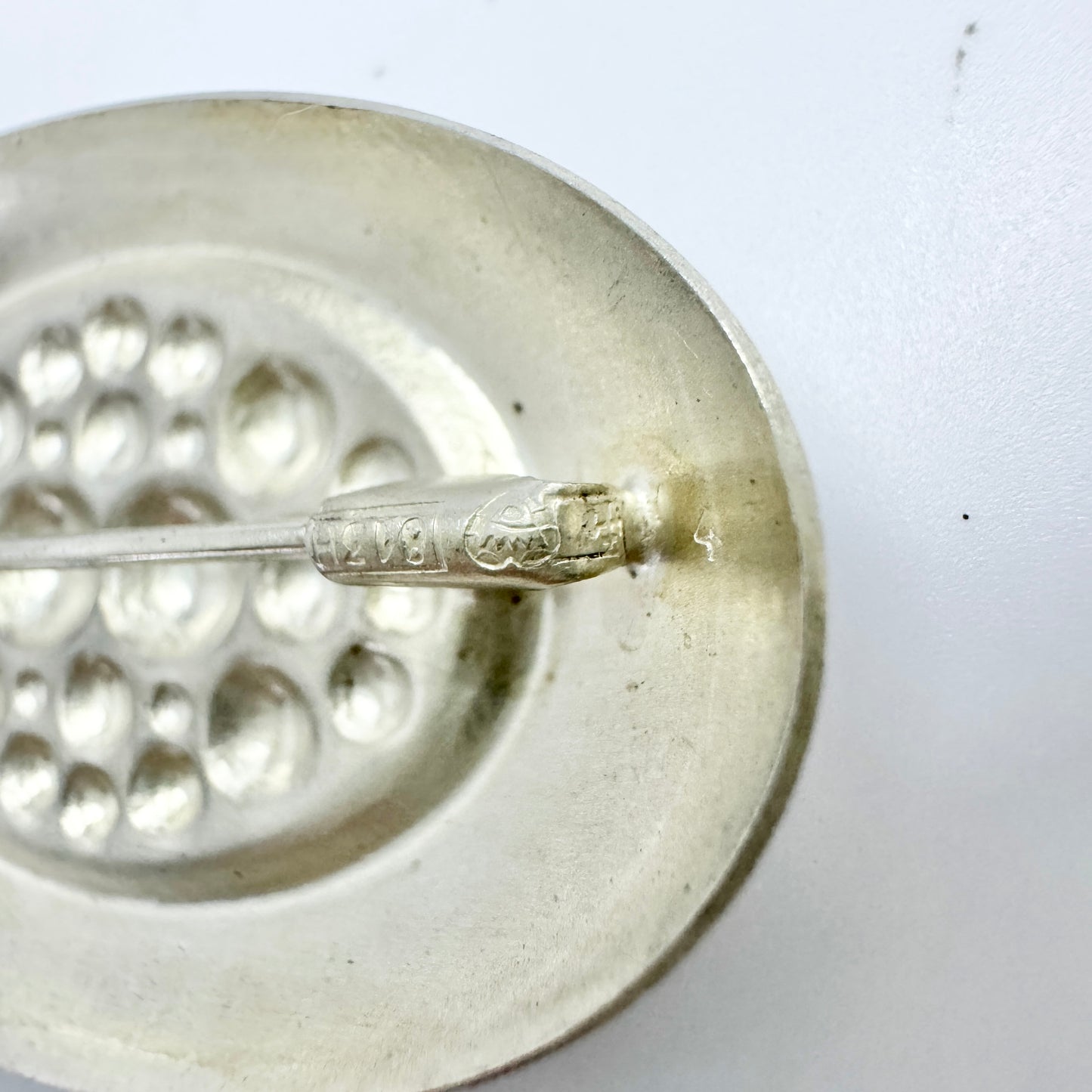 Finland ca 1960s. Vintage Space Age Solid Silver Brooch.