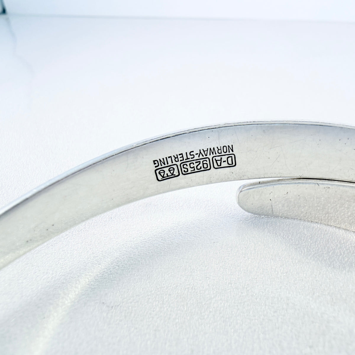 David Andersen 1960s Vintage Viking Saga Series Sterling Silver Bracelet