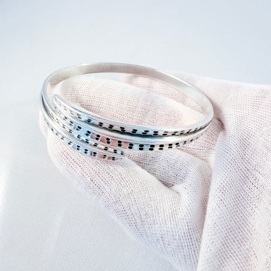 David Andersen 1960s Vintage Viking Saga Series Sterling Silver Bracelet