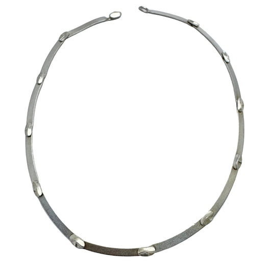 Björn Weckström for Lapponia, Finland 1988. Vintage Sterling Silver Necklace. Labyrinth