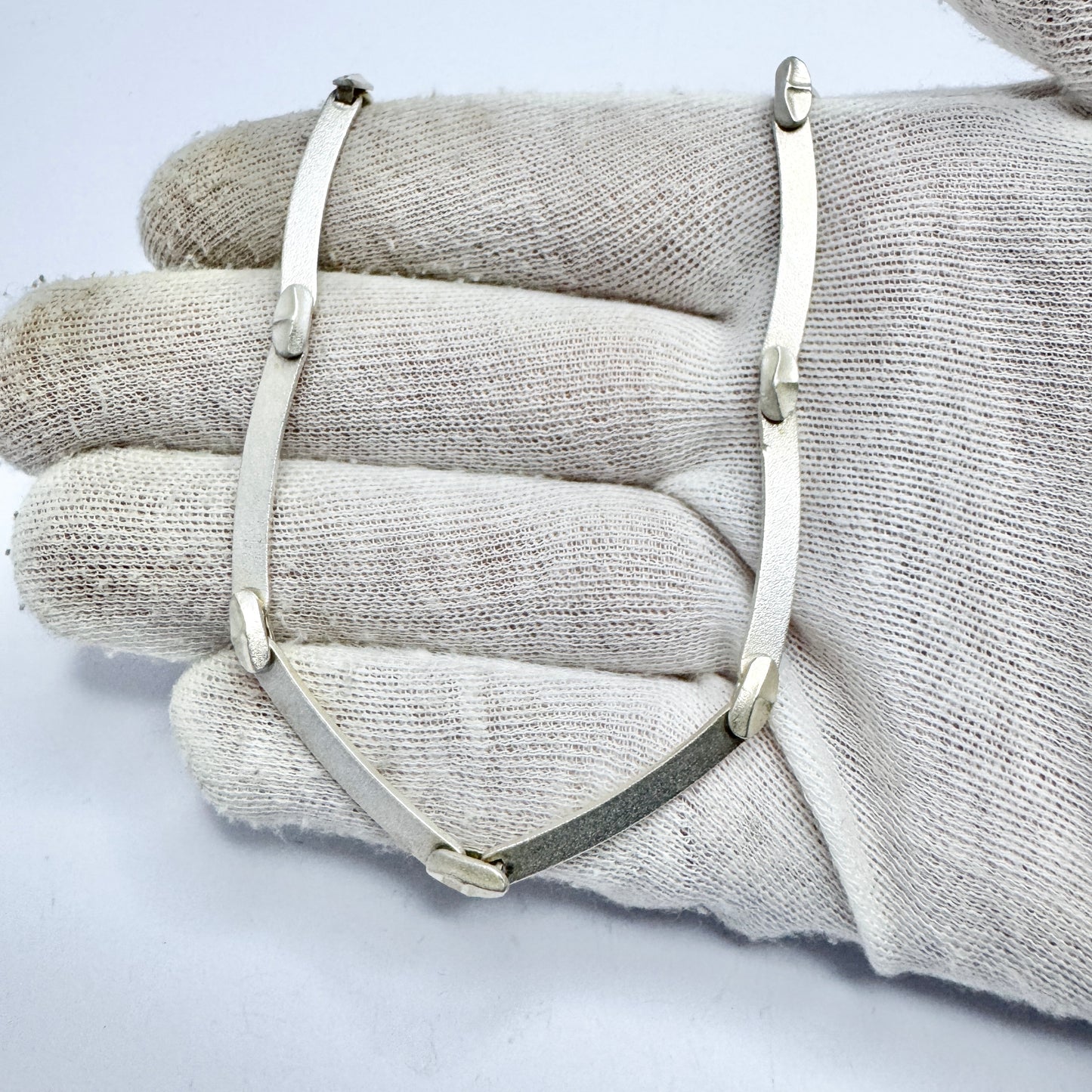 Björn Weckström for Lapponia, Finland 1988. Vintage Sterling Silver Necklace. Labyrinth