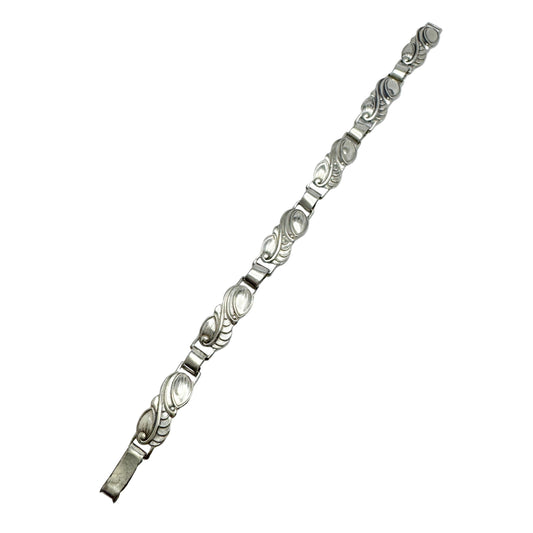 Asa-Silver H Olsson. Sweden 1949. Vintage Solid Silver Bracelet.