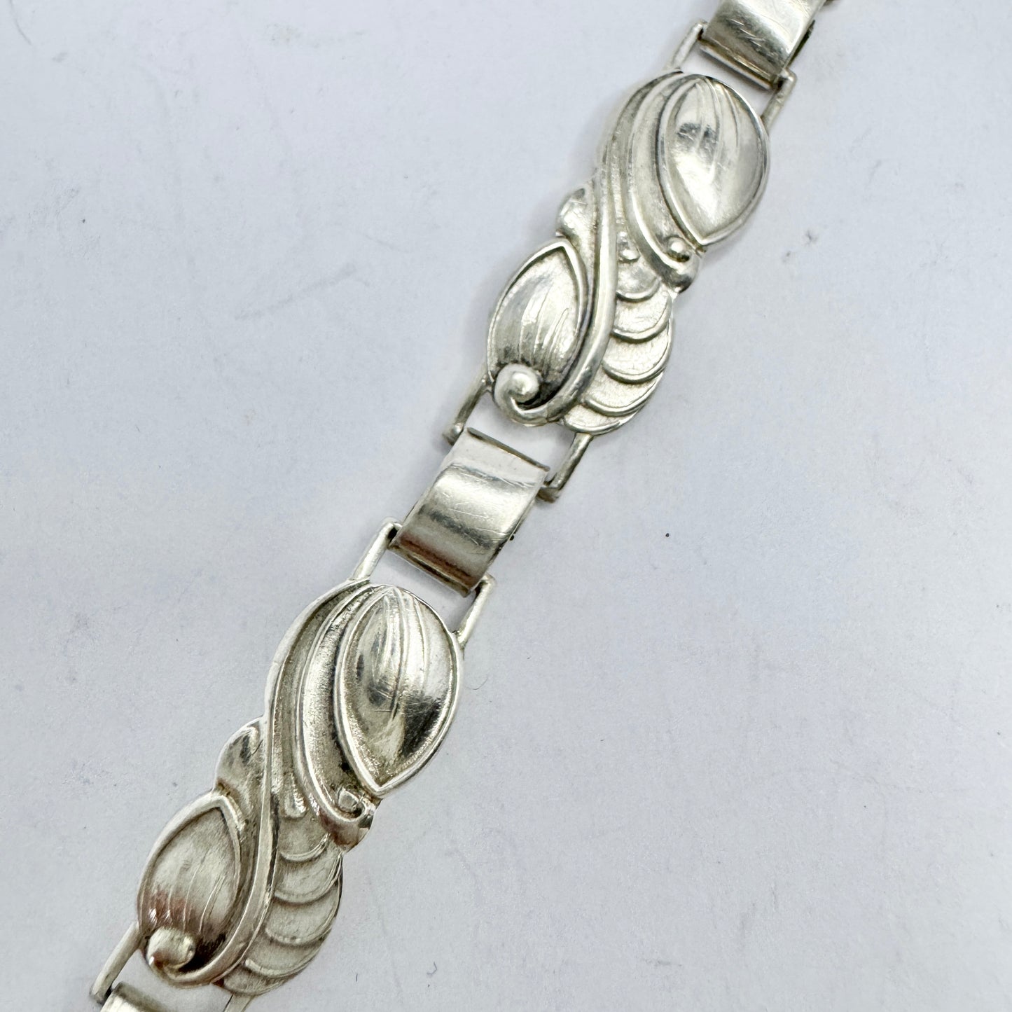 Asa-Silver H Olsson. Sweden 1949. Vintage Solid Silver Bracelet.