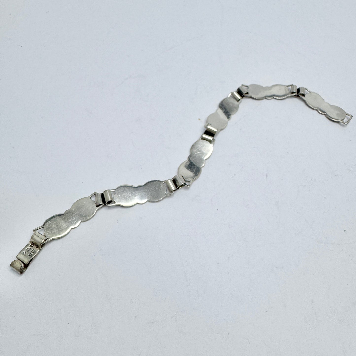 Asa-Silver H Olsson. Sweden 1949. Vintage Solid Silver Bracelet.