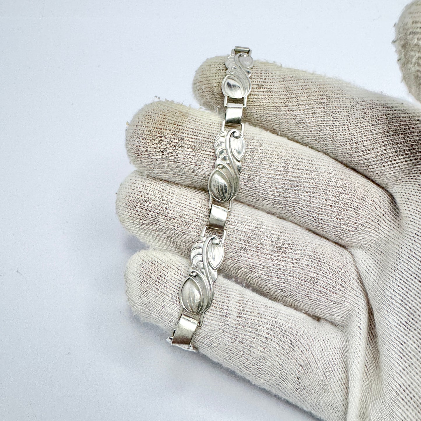 Asa-Silver H Olsson. Sweden 1949. Vintage Solid Silver Bracelet.