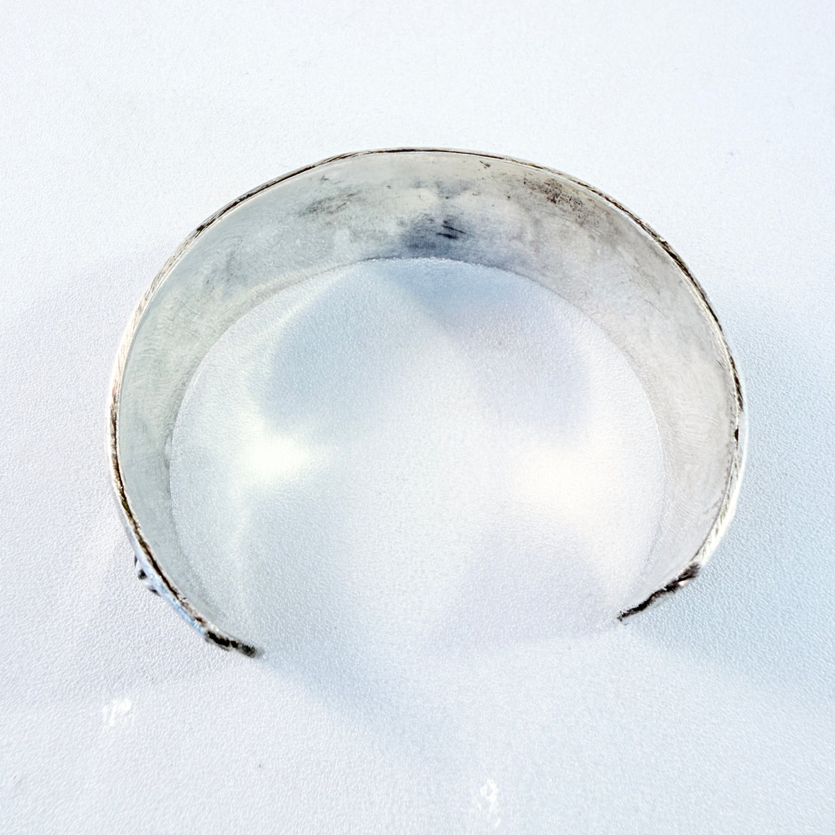 Egypt. Vintage Solid Silver Cuff Bracelet.