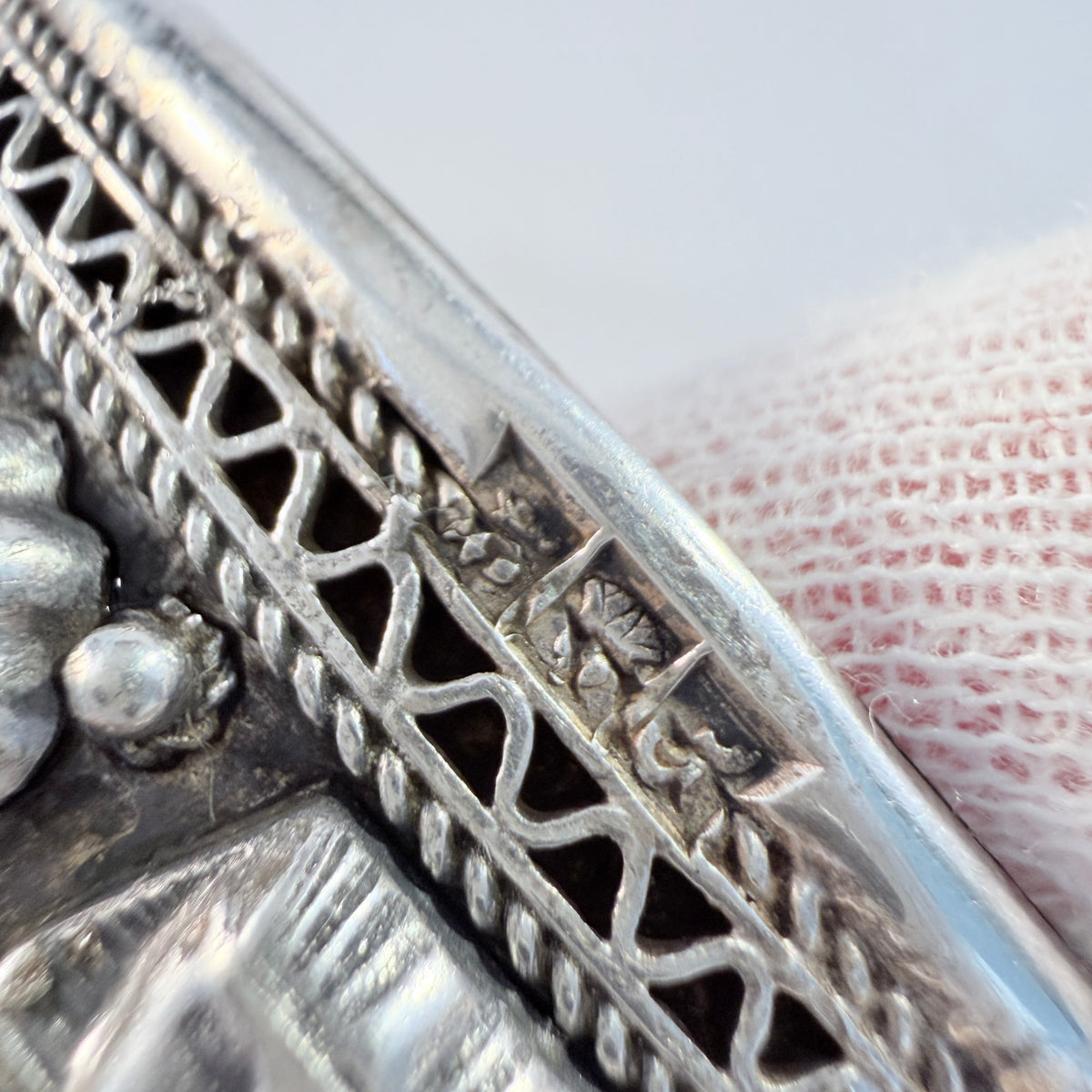 Egypt. Vintage Solid Silver Cuff Bracelet.
