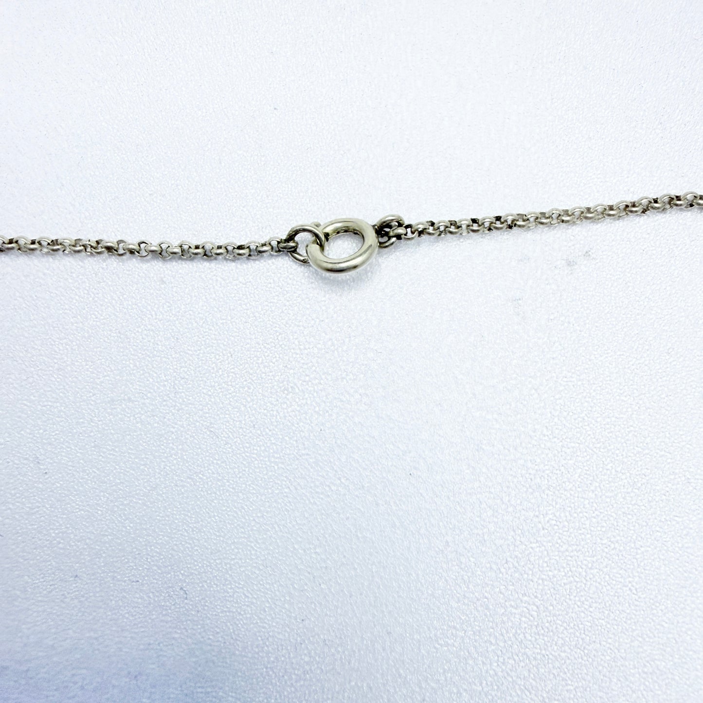 Sweden 1960s. Vintage Solid Silver Amethyst Necklace.