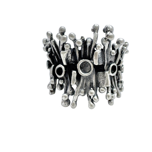 Martti Viikinniemi, Finland 1969, Vintage Solid Silver Ring.
