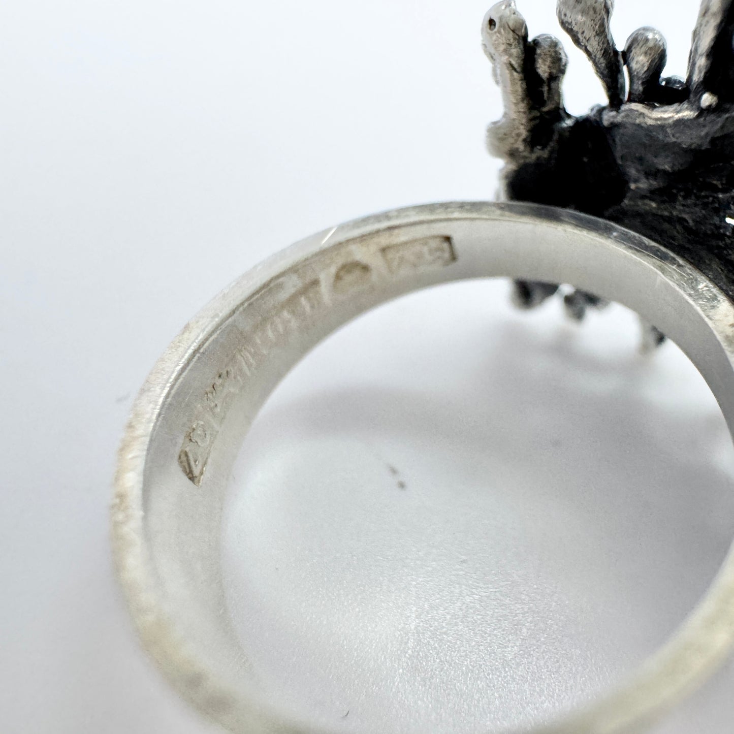 Martti Viikinniemi, Finland 1969, Vintage Solid Silver Ring.