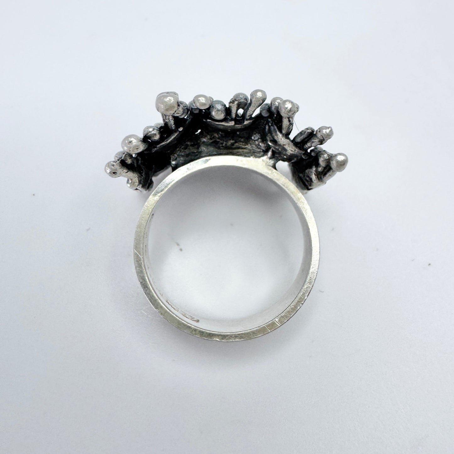 Martti Viikinniemi, Finland 1969, Vintage Solid Silver Ring.