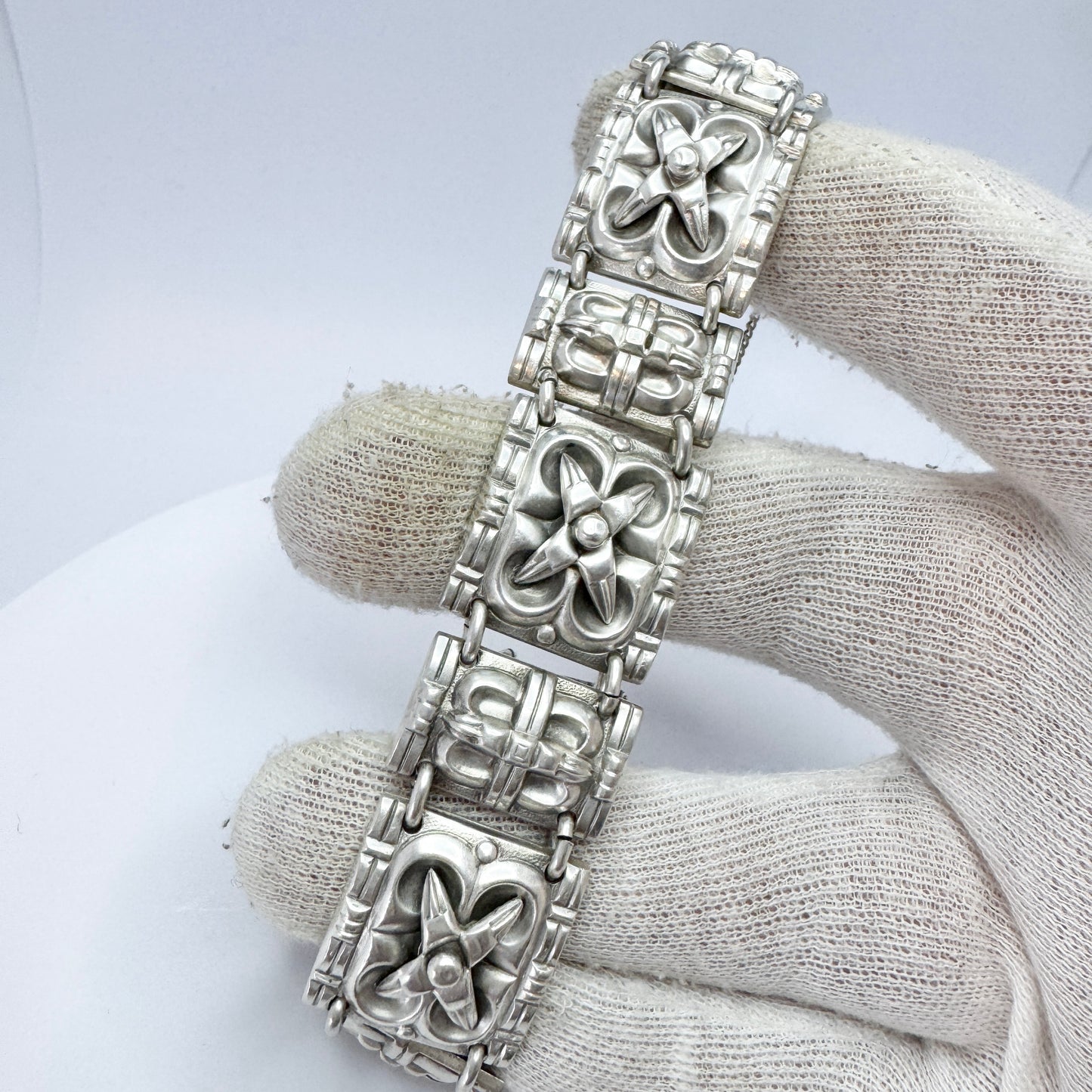 David-Andersen, Norway ca 1950s. Vintage Sterling Silver Bracelet.