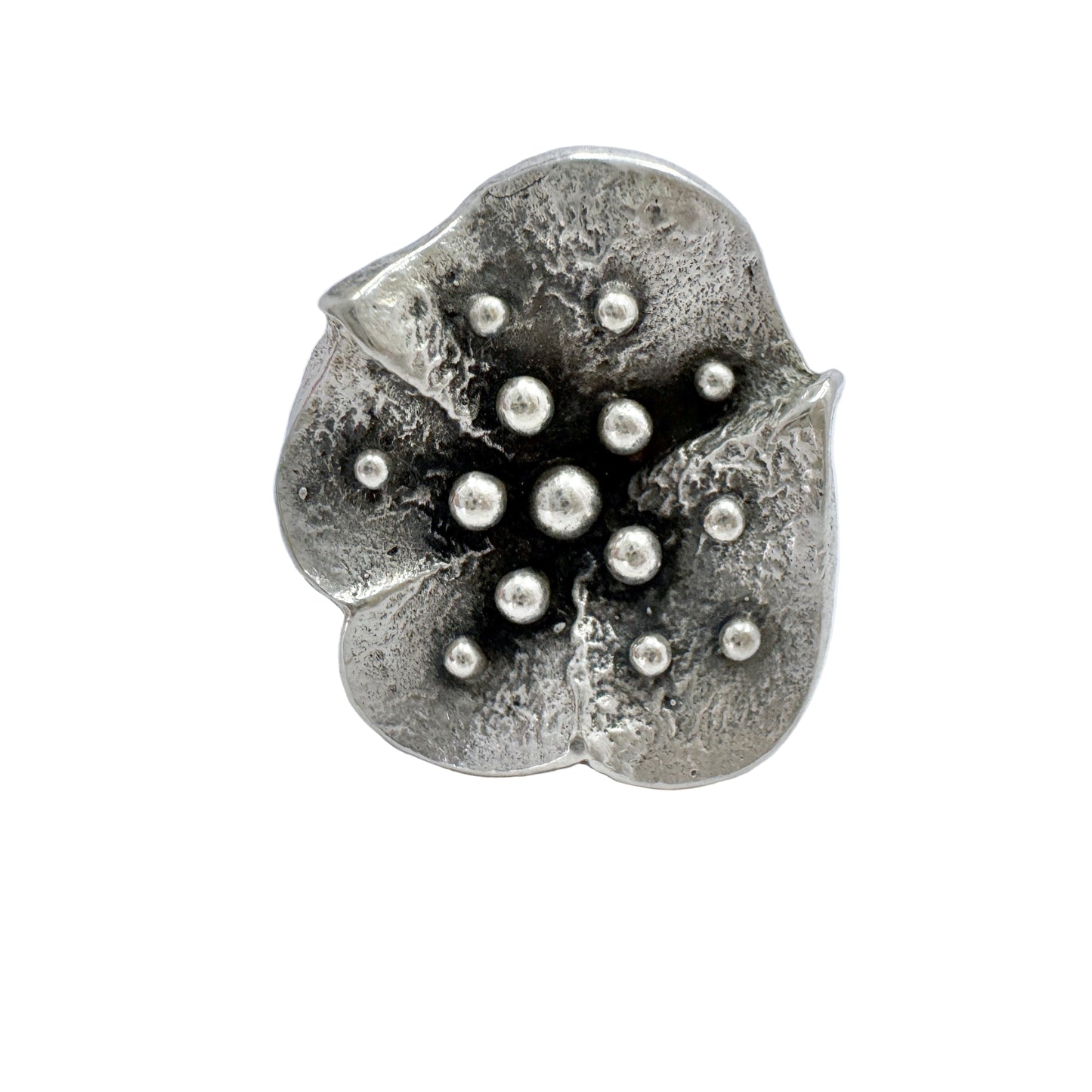 Salovaara, Finland 1971. Vintage Solid Silver Ring.