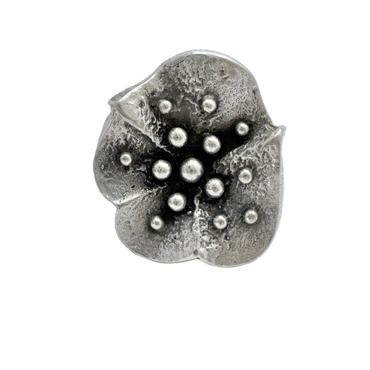 Salovaara, Finland 1971. Vintage Solid Silver Ring.