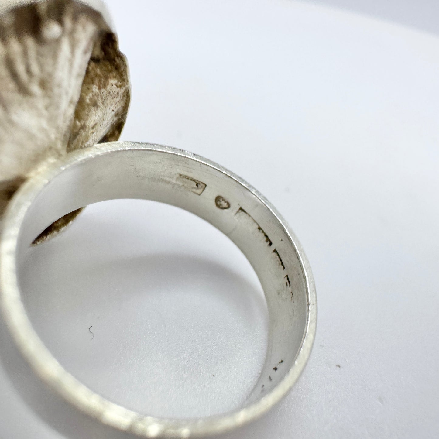 Salovaara, Finland 1971. Vintage Solid Silver Ring.