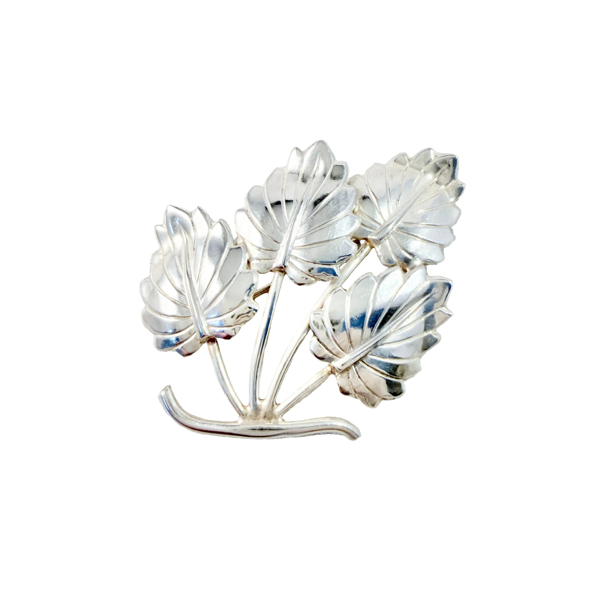 Pinco, Sweden 1959. Vintage Solid Silver Brooch.