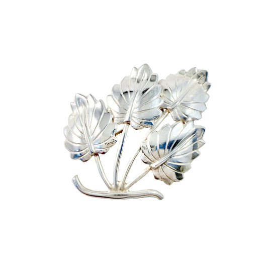 Pinco, Sweden 1959. Vintage Solid Silver Brooch.