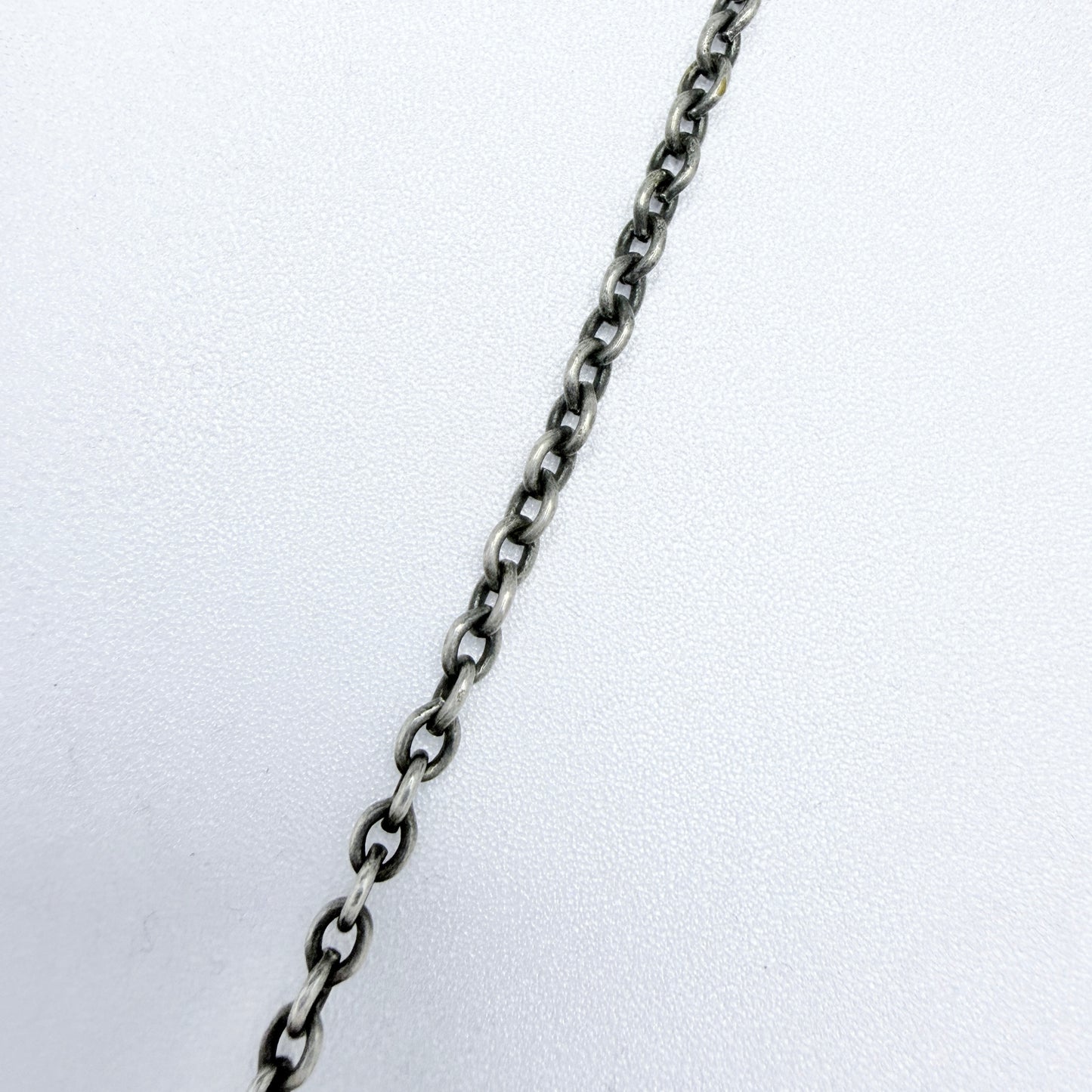 Kalevala Koru, Finland 1943. Rare WW2-era Large Solid Silver Pendant Necklace.