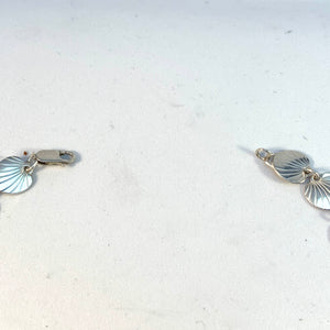 Eiler & Marløe, Denmark Mid Century 830 Silver Leaves Necklace.