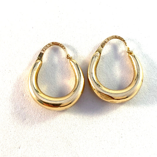 Allan Johansson, Sweden 1961 Vintage Mid Century 18k Gold Earrings