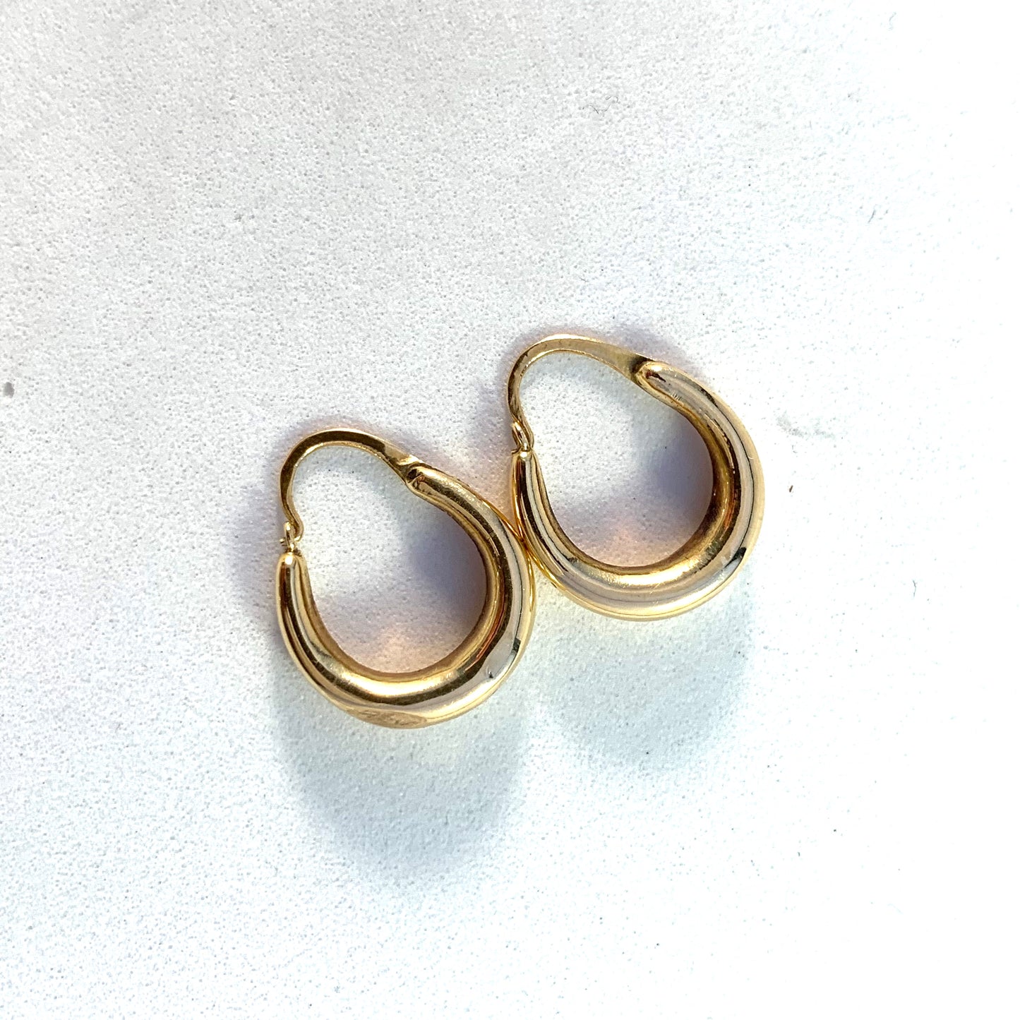 Allan Johansson, Sweden 1961 Vintage Mid Century 18k Gold Earrings