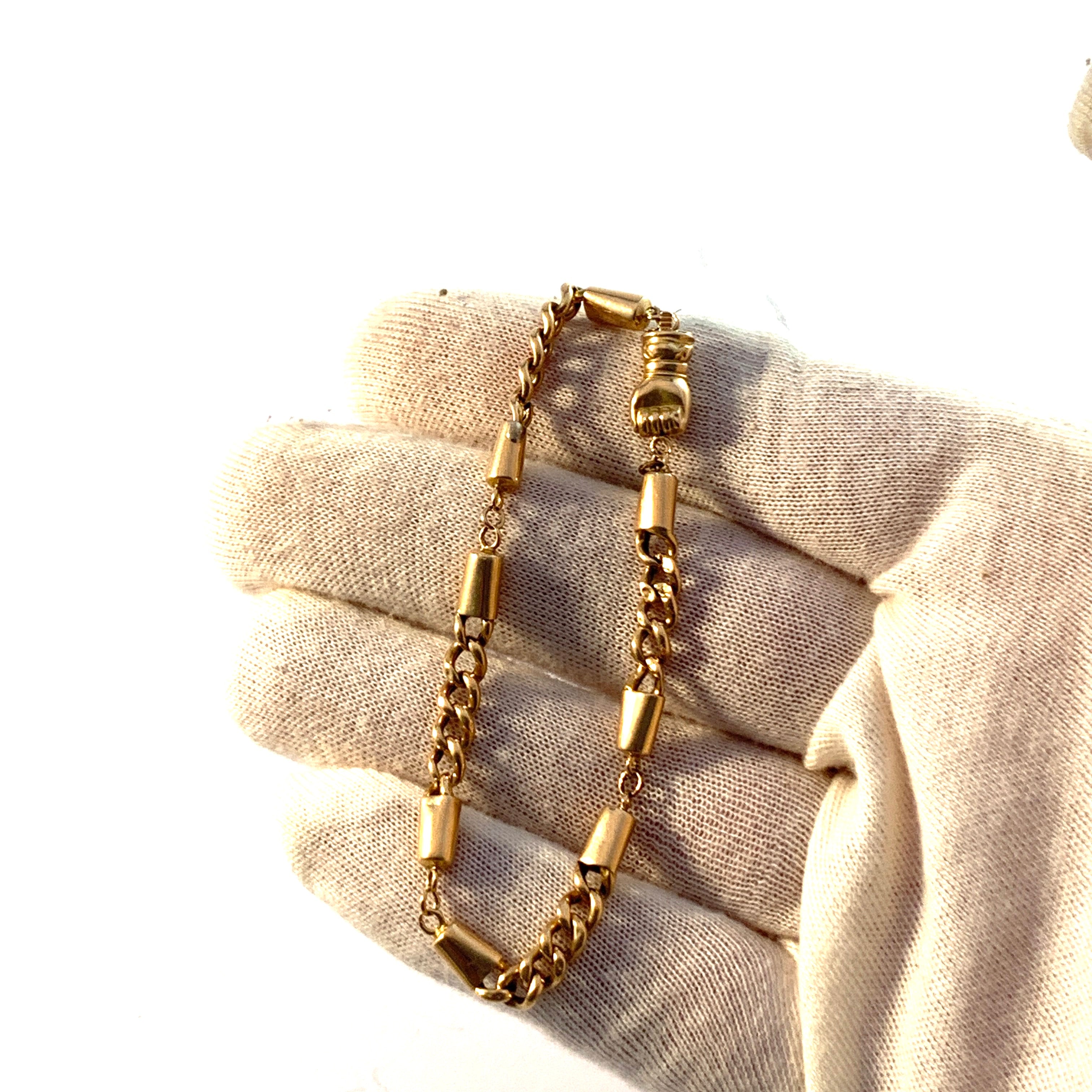 Emanuel Holmberg, Sweden year 1810-55. Antique 18k Gold Bracelet.