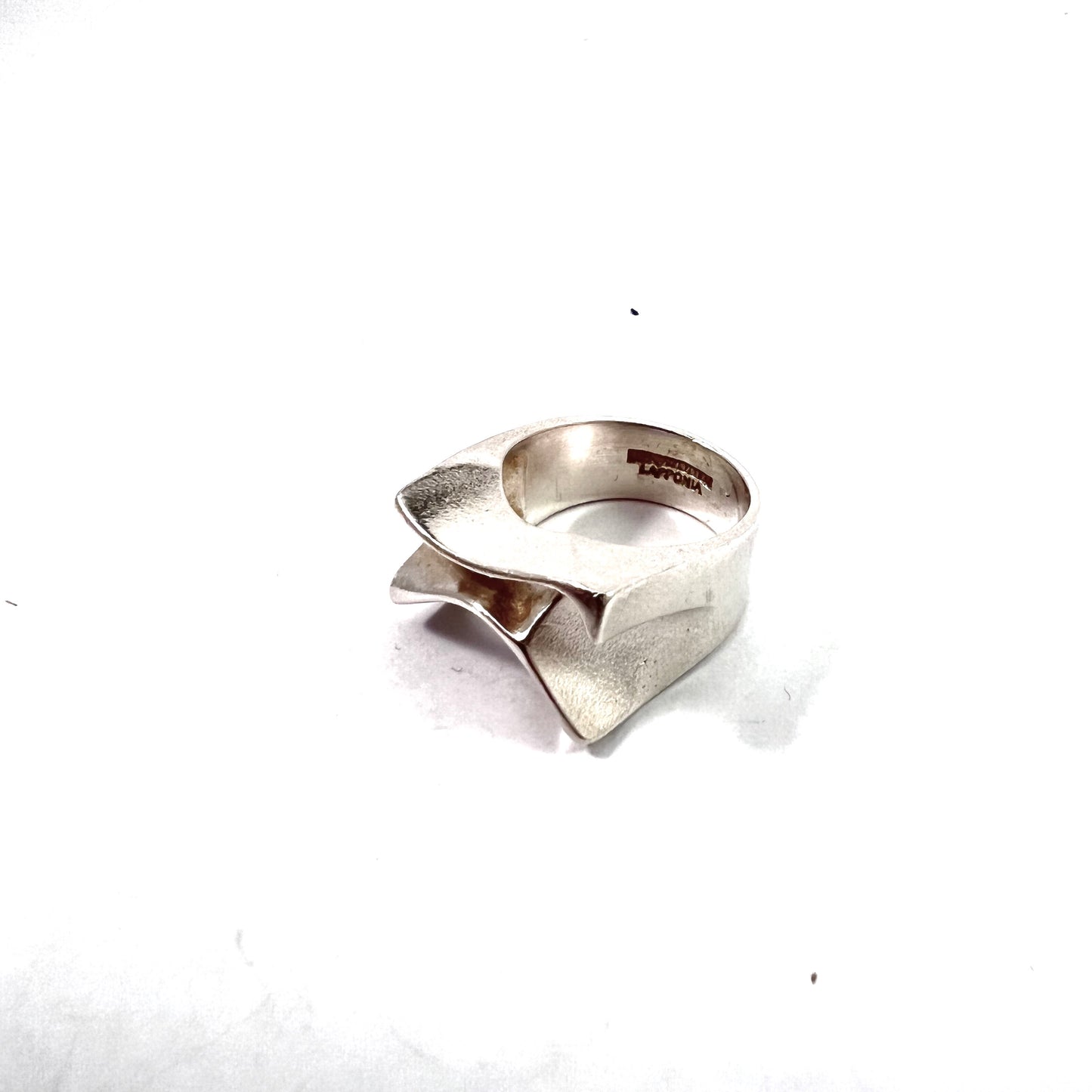 Bjorn Weckstrom for Lapponia, Finland 1977 Sterling Silver Ring. Design: Sirene