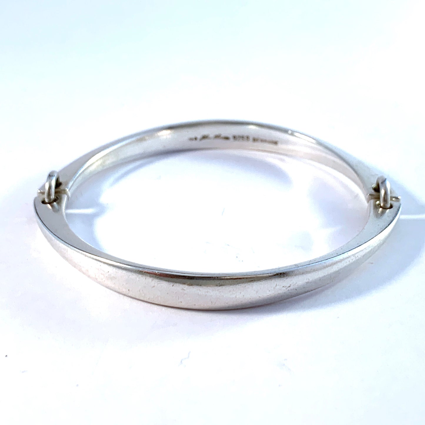 Bent Gabrielsen for Hans Hansen, Denmark 1960s. Sterling Silver Bangle Bracelet.