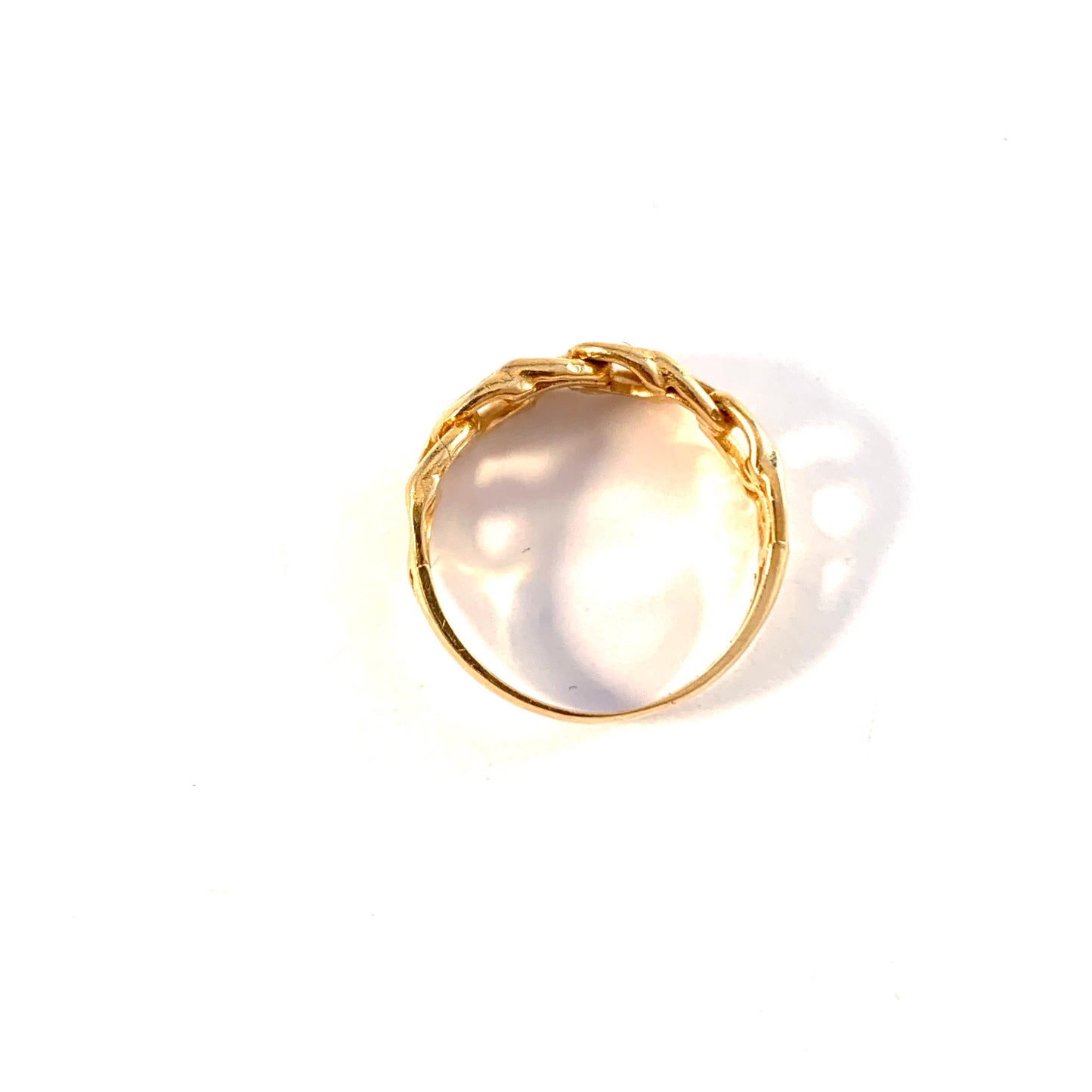 Wiktorsson, Sweden 1960s. Vintage 18k Gold Bismarck Ring.