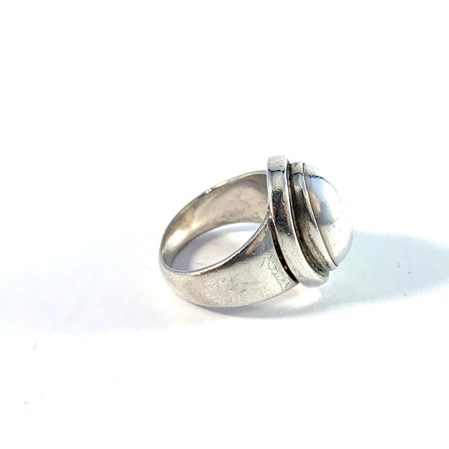 Harald Nielsen for Georg Jensen, Denmark.  Vintage Sterling Silver Pinky Ring. Design 46B