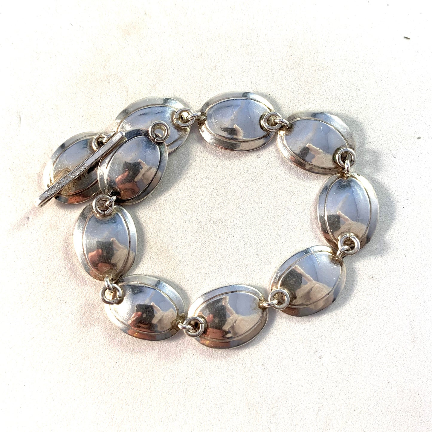 Victor Janson, Sweden 1962 Vintage Sterling Silver Bracelet.