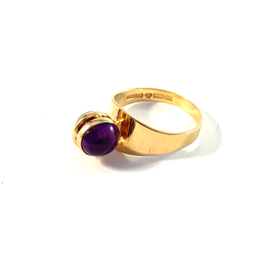 Sigvard Ljungström, Sweden 1963. Vintage 18k Gold Amethyst Ring.