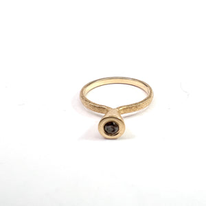 18k Gold Diamond Ring. Makers' Mark