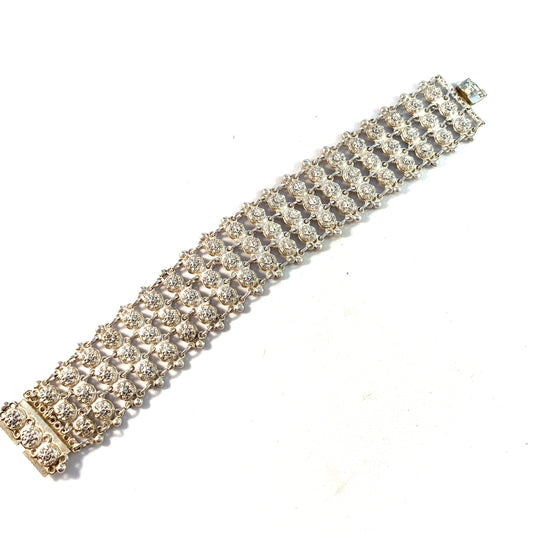 L.Gunnari, Finland year 1940 Vintage Solid Silver Bracelet.